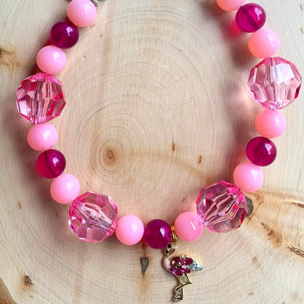 Pink Flamingo (12") - Pet Necklace - Pet Accessories